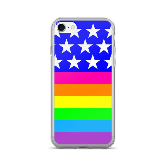 LGBTQ Queer Rainbow Pride Flag iPhone 7/7 Plus Case, Phone Case, HEED THE HUM
