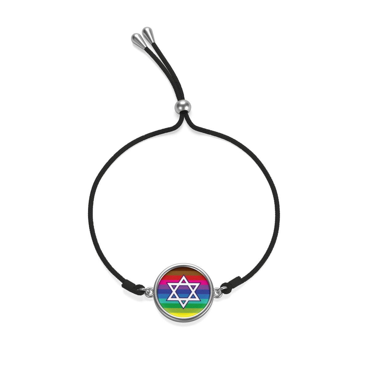 Jewish Star LGBTQIA+ Pride Cord Bracelet, Accessories, HEED THE HUM