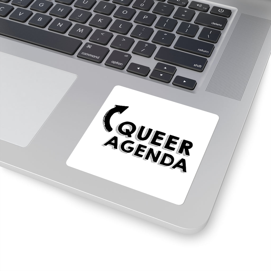 Queer Agenda Pride Square Stickers
