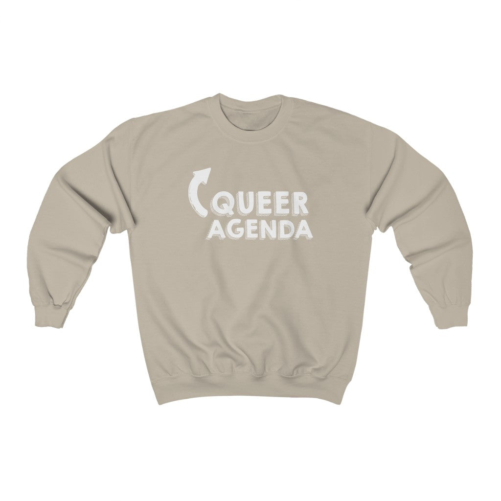 Queer Agenda Pride Unisex Heavy Blend™ Crewneck Sweatshirt