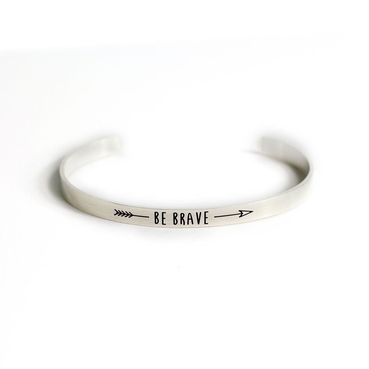 Be Brave Adjustable Bracelet Cuff - Silver Gold, Jewelry, HEED THE HUM