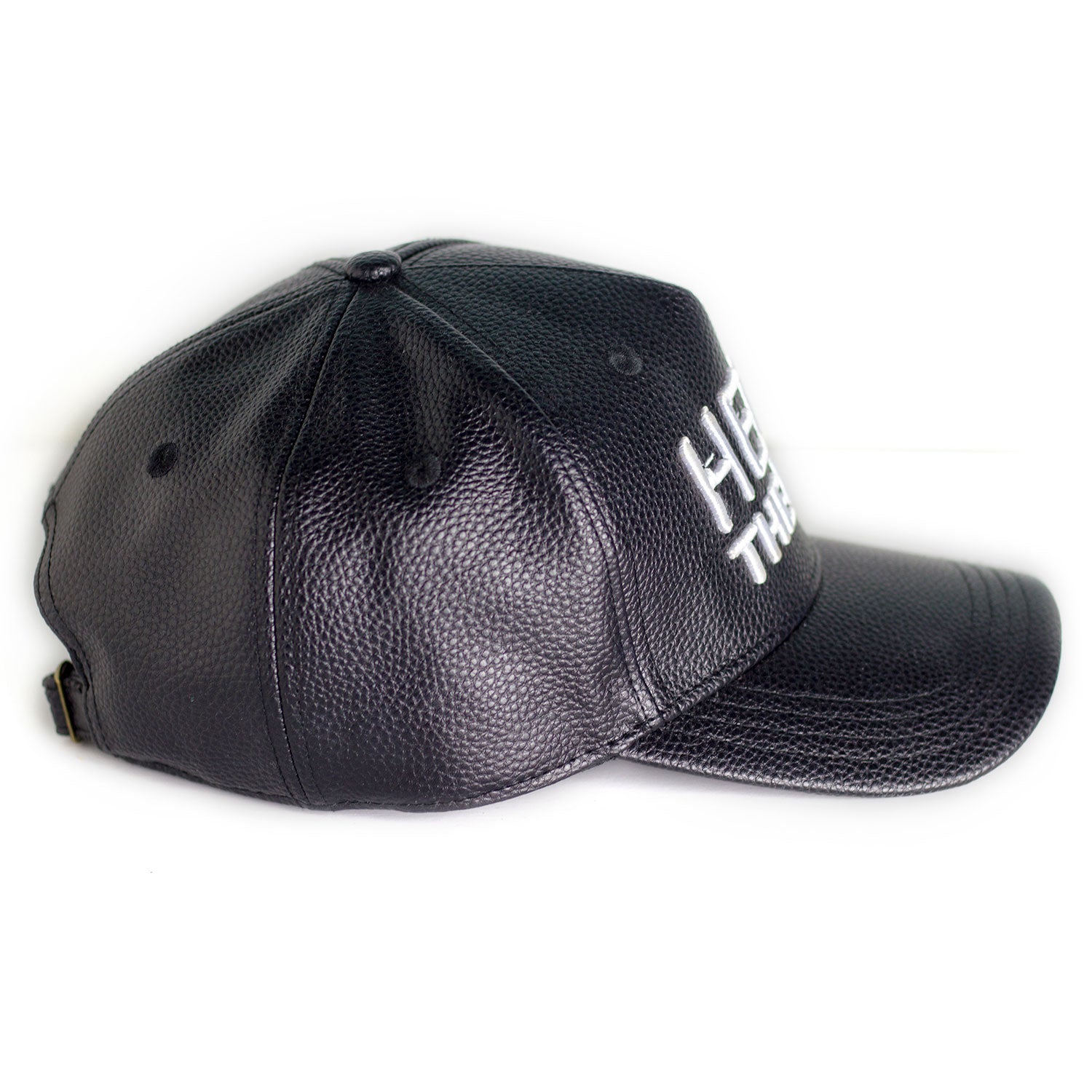 HEED THE HUM Faux Leather Unisex Hat, Hats, HEED THE HUM