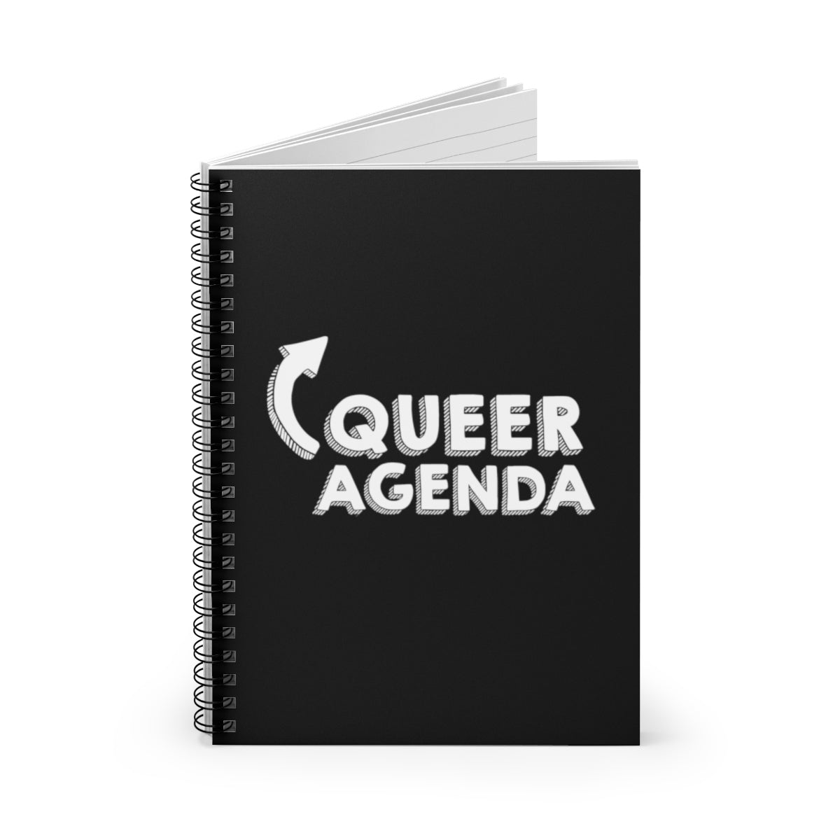 Queer Agenda Spiral Notebook - Ruled Line- LGBTQIA+, Paper products, HEED THE HUM