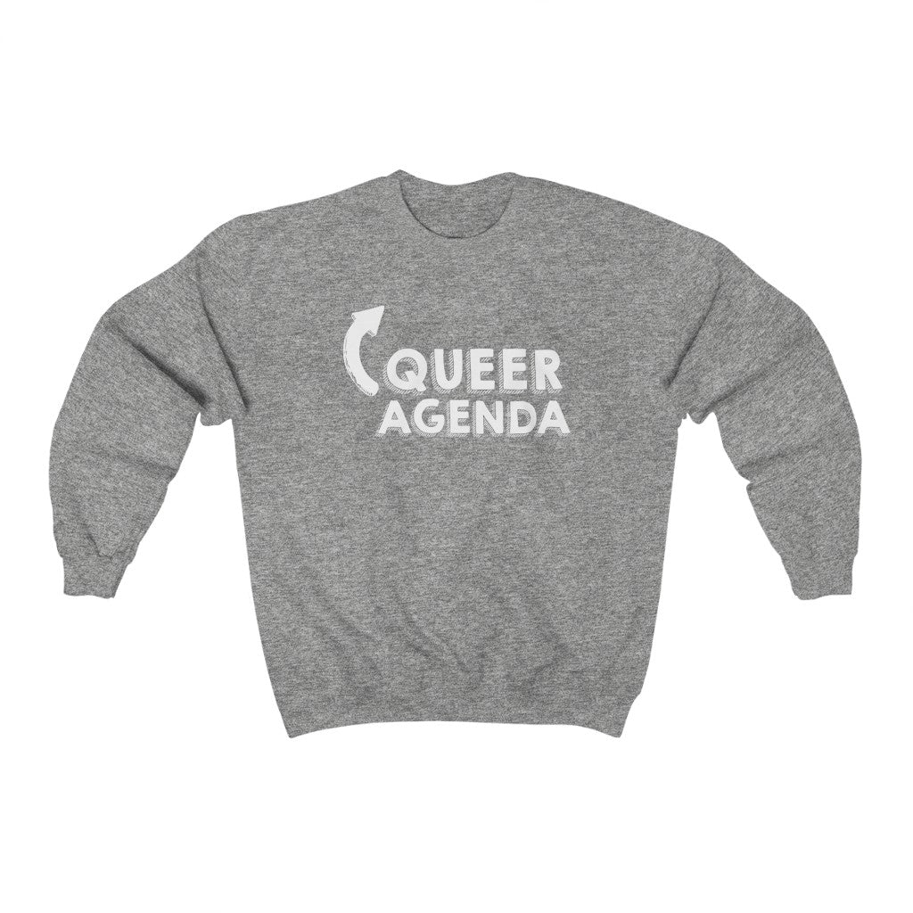Queer Agenda Pride Unisex Heavy Blend™ Crewneck Sweatshirt