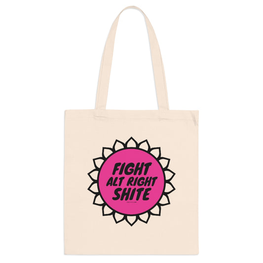 FIGHT Alt Right SHITE Tote Bag (pink)