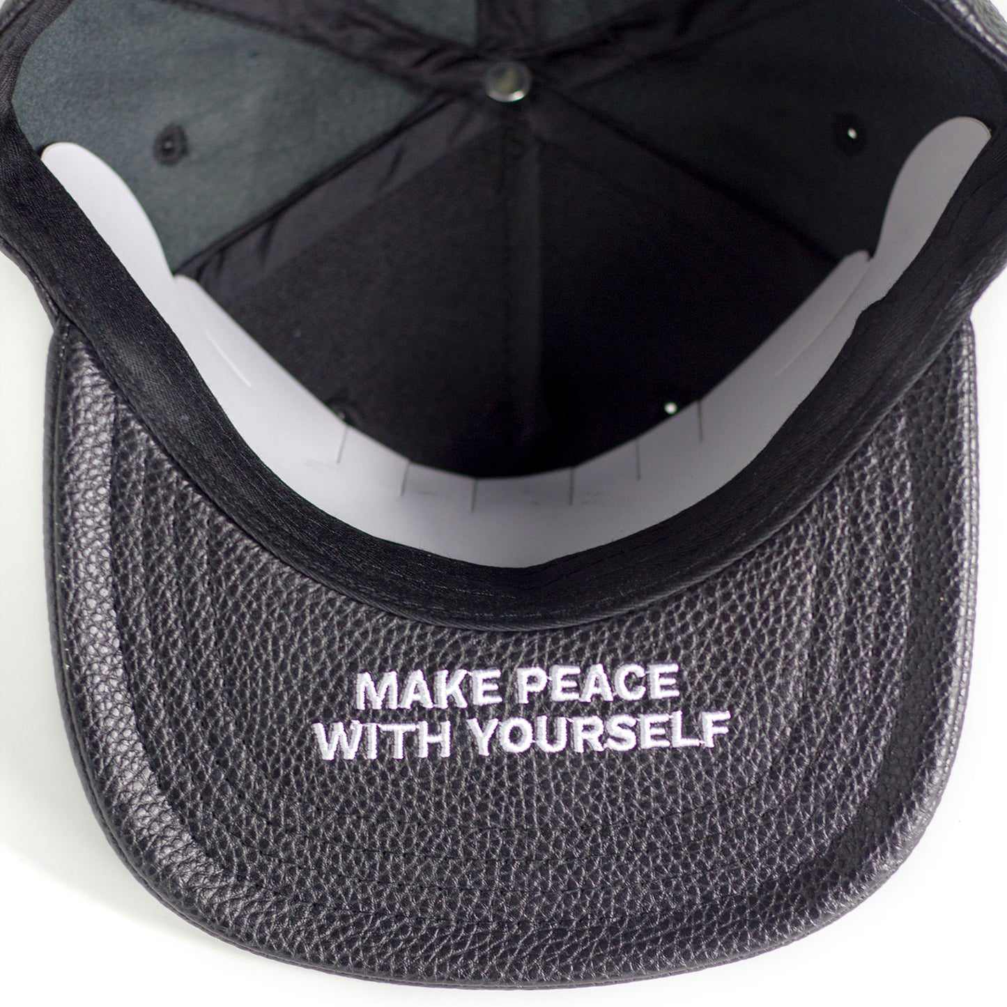 HEED THE HUM Faux Leather Unisex Hat, Hats, HEED THE HUM
