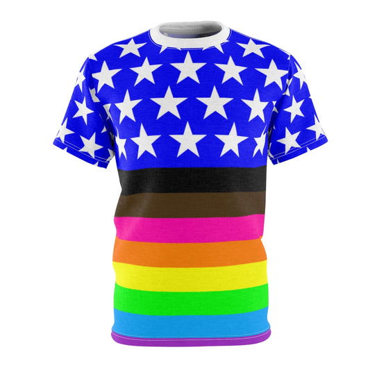 Rainbow Flag Unisex T shirt Tee - LGBTQ PRIDE