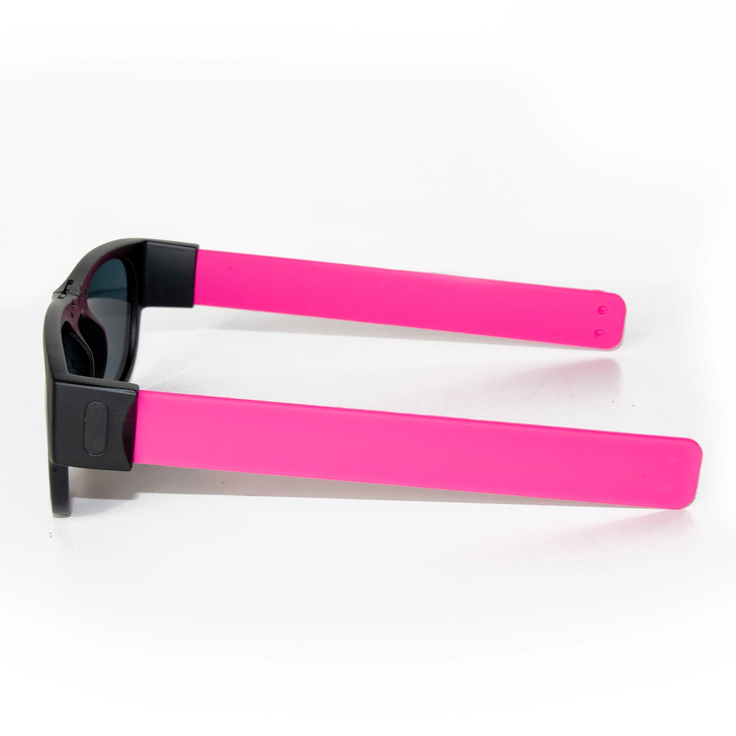 Bendable Slap On Sunglasses-Slappable Bracelet Fold Shades Pink
