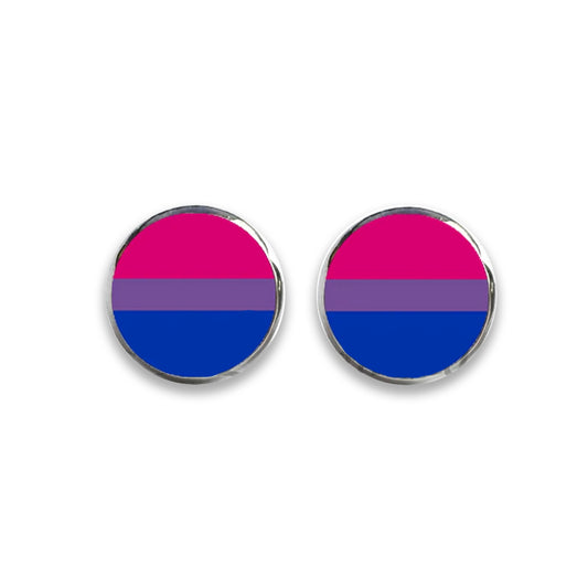 Bisexual Flag Stud Earrings - LGBTQIA+, earrings, HEED THE HUM