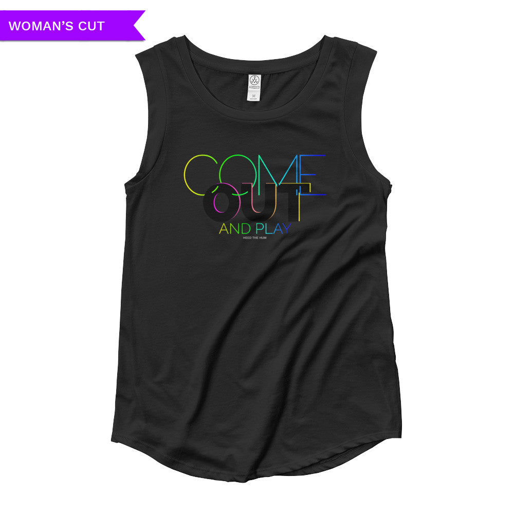 Come Out And Play Woman's Cut Cap Sleeve Shirt, Shirts, HEED THE HUM