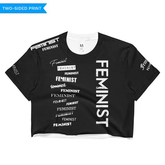 Feminist Crop Top (double sided), Shirts, HEED THE HUM