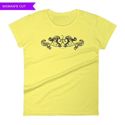 Fish Kiss Woman's Cut T-shirt, Shirts, HEED THE HUM
