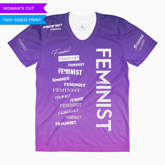 Feminist Woman's Cut T-shirt, Shirts, HEED THE HUM