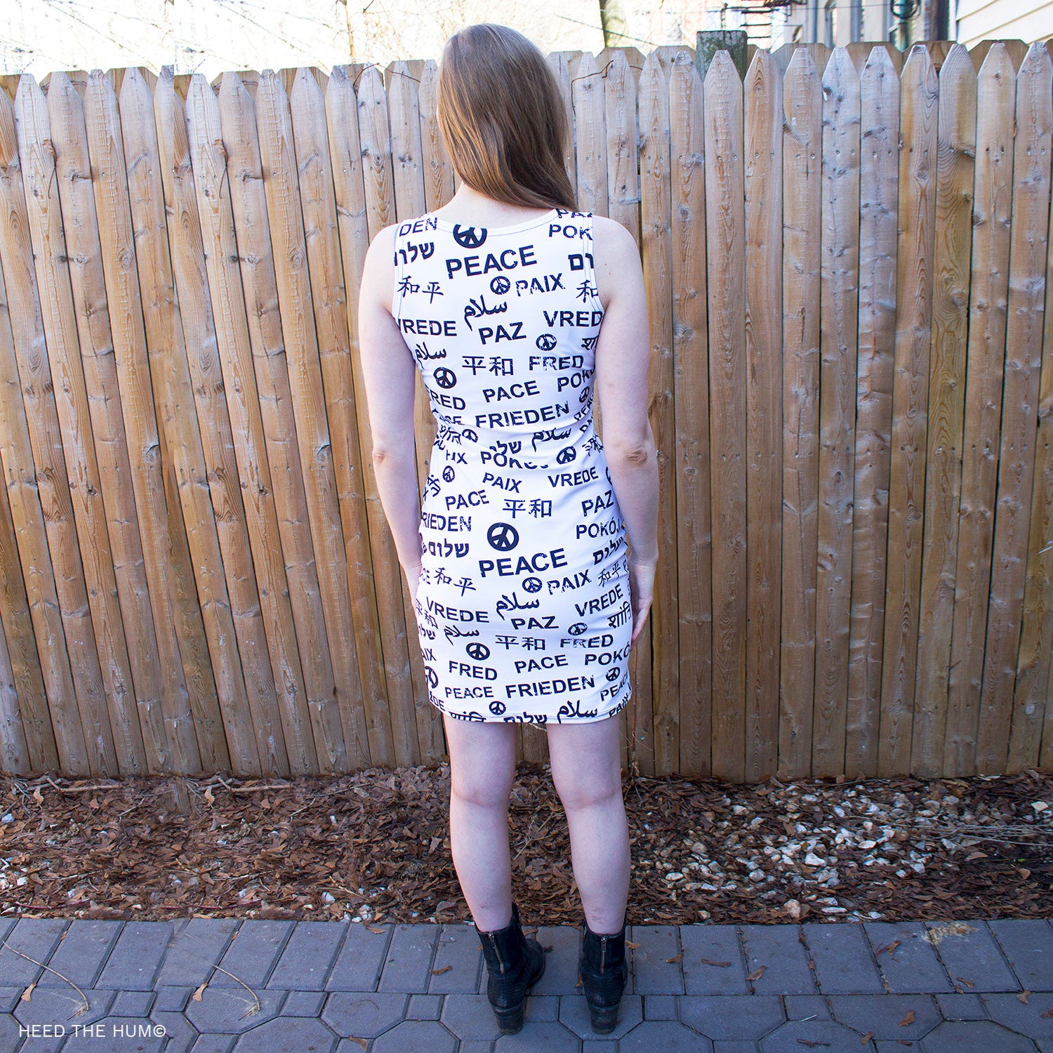 Peace All-over Print Cut & Sew Dress, Dress, HEED THE HUM