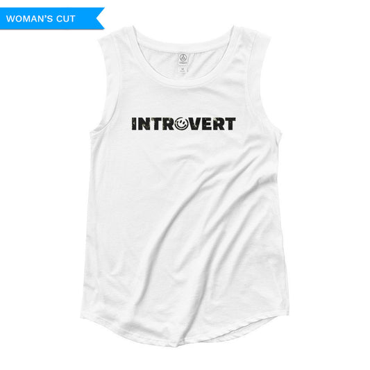 Introvert Woman's Cut Tank Top, Shirts, HEED THE HUM