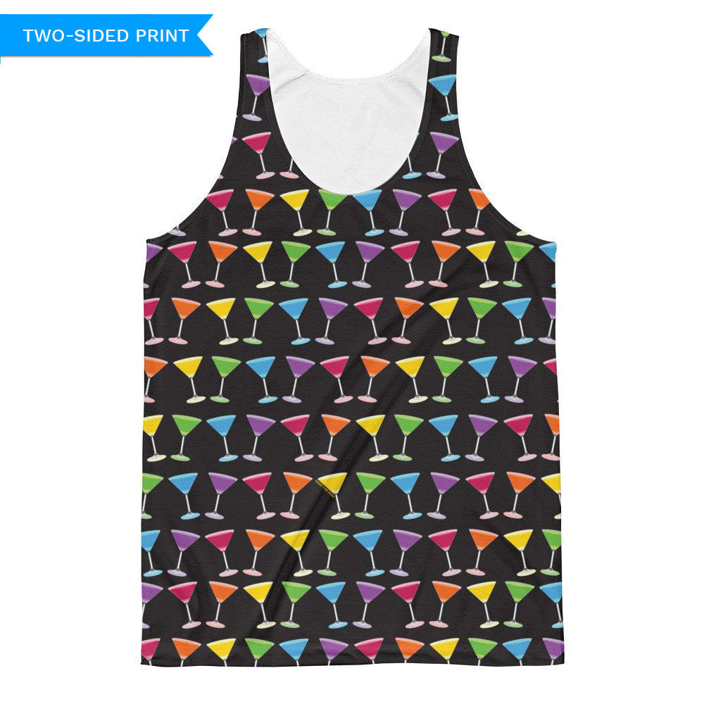 Martini Pride Party Unisex (double sided) Tank Top, Shirts, HEED THE HUM