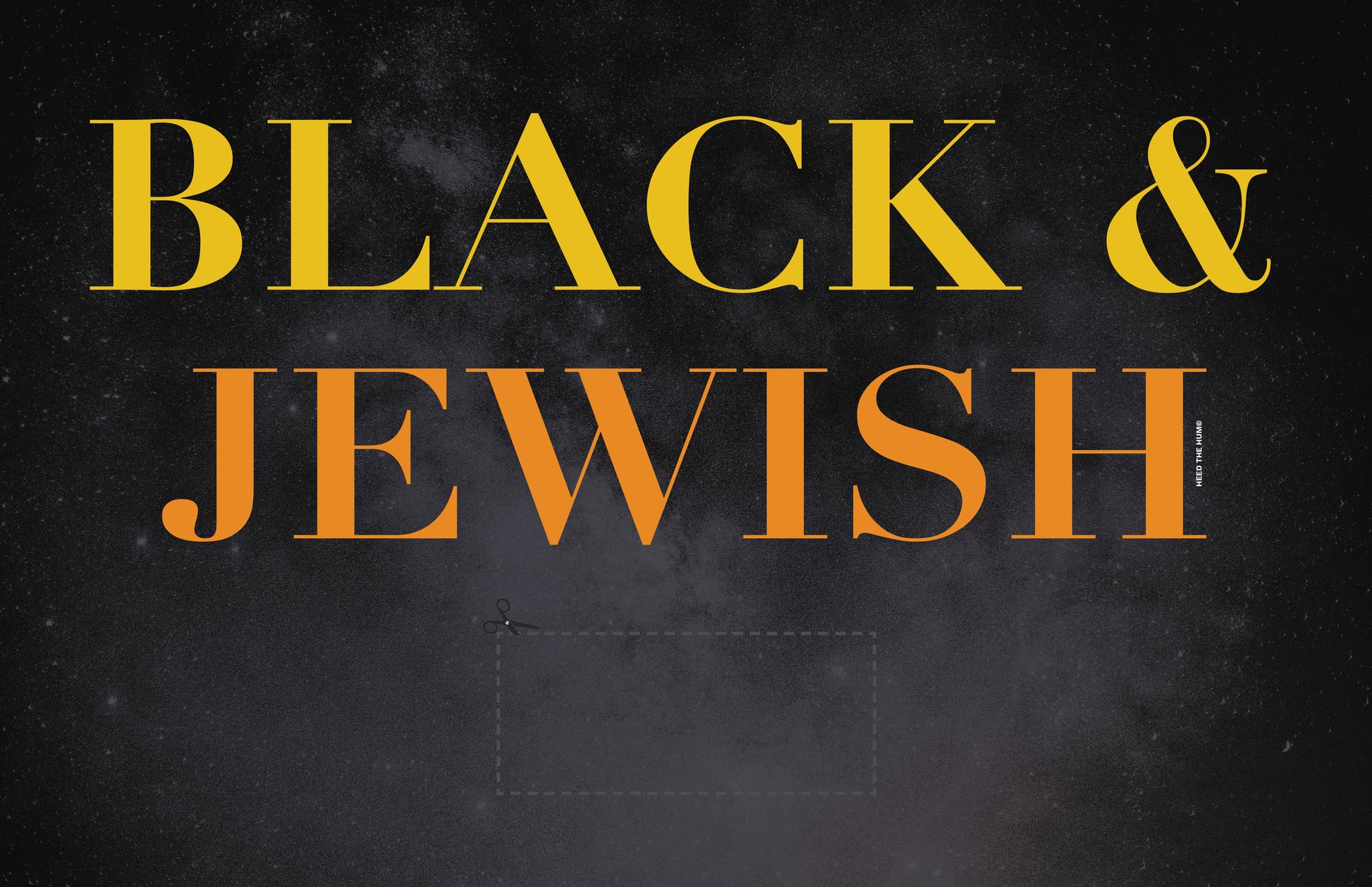 Black and Jewish orange, yellow and black sign