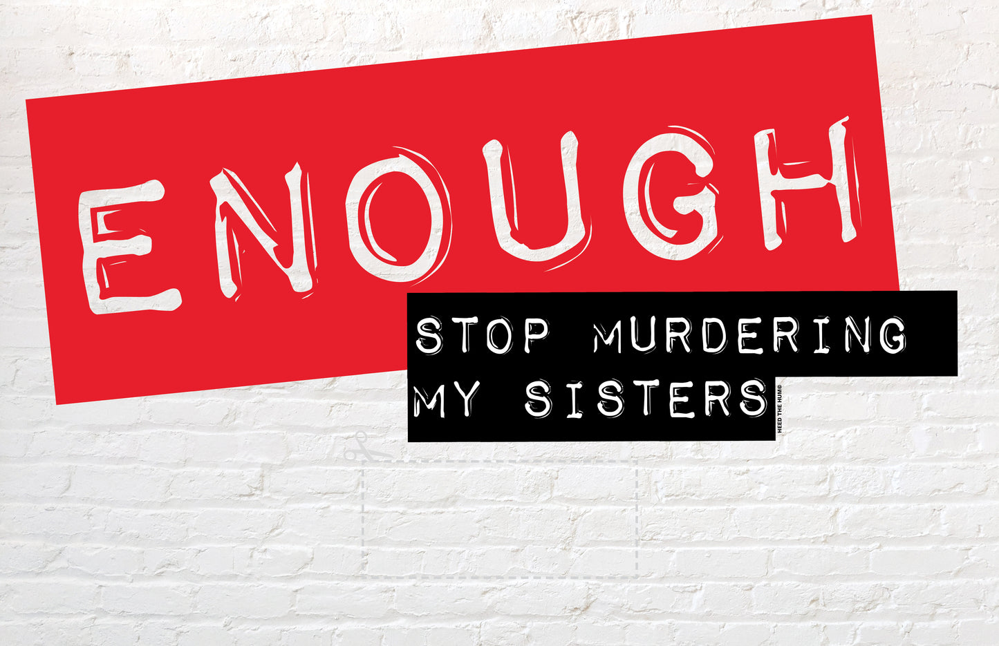 ENOUGH Stop Murdering Black People (11x17 downloadable sign)
