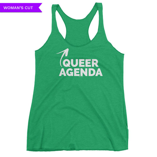 Queer Agenda Women's Cut Tank Top, Shirts, HEED THE HUM