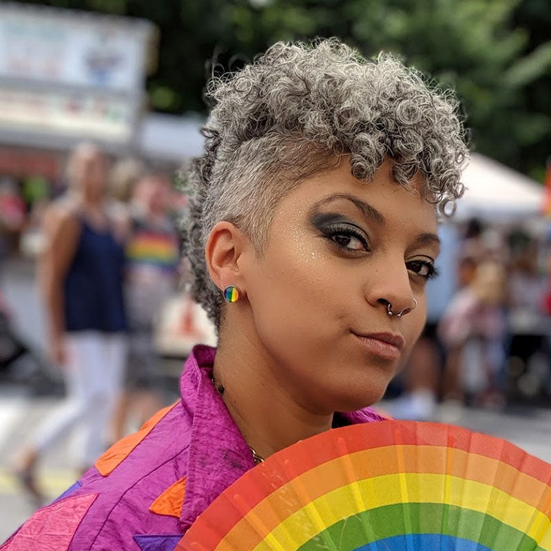 Rainbow Stud Earrings - LGBTQIA+, earrings, HEED THE HUM