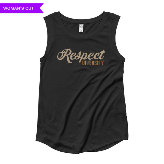 Respect Diversity Woman's Cut Tank Top, Shirts, HEED THE HUM