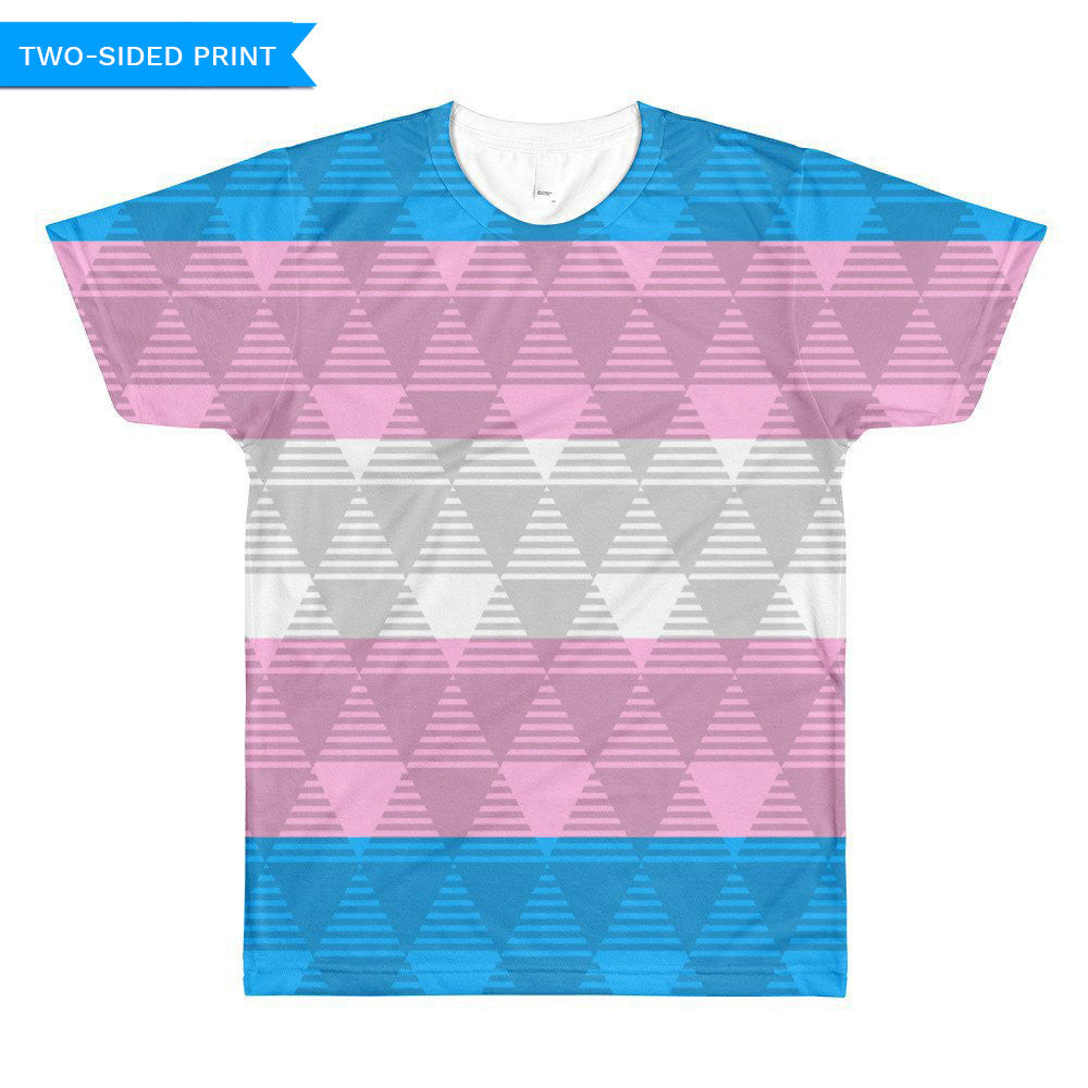 Trans Pride Flag T-shirt, Shirts, HEED THE HUM