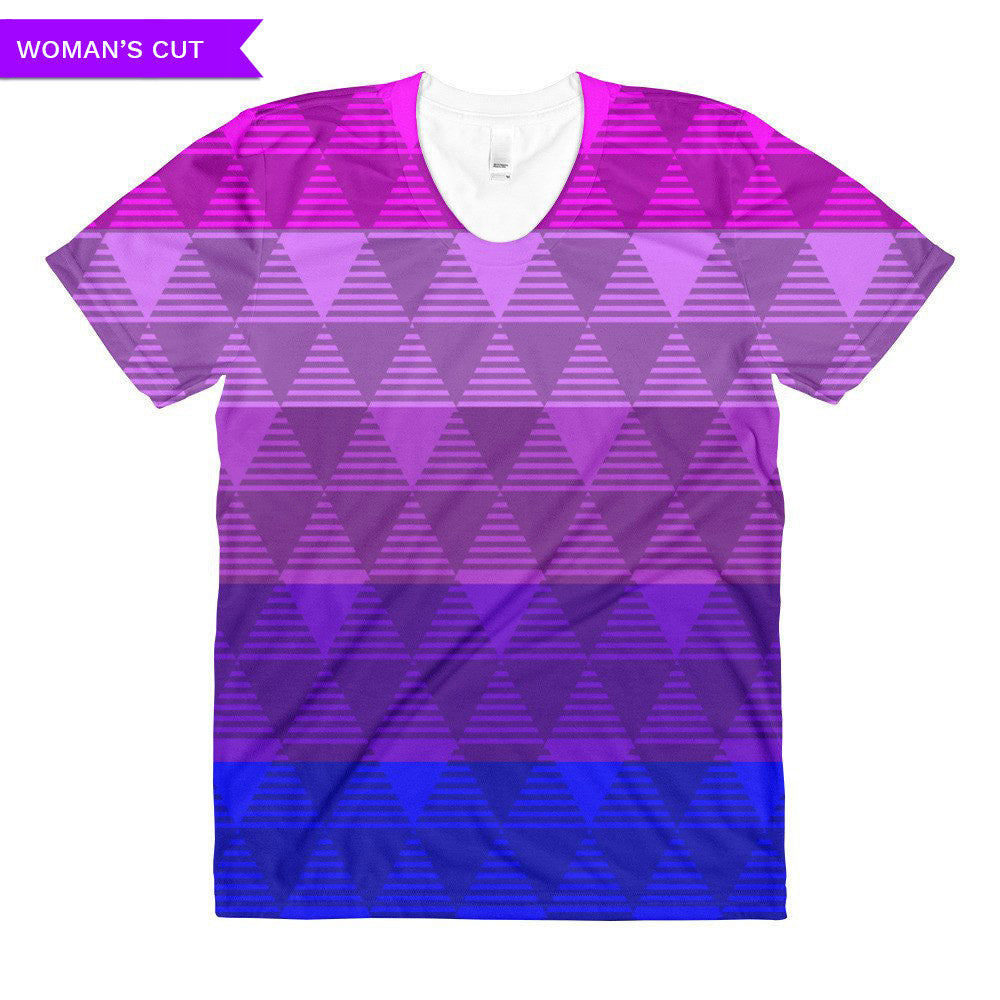 Trans Flag Woman's Cut T-shirt, Shirts, HEED THE HUM