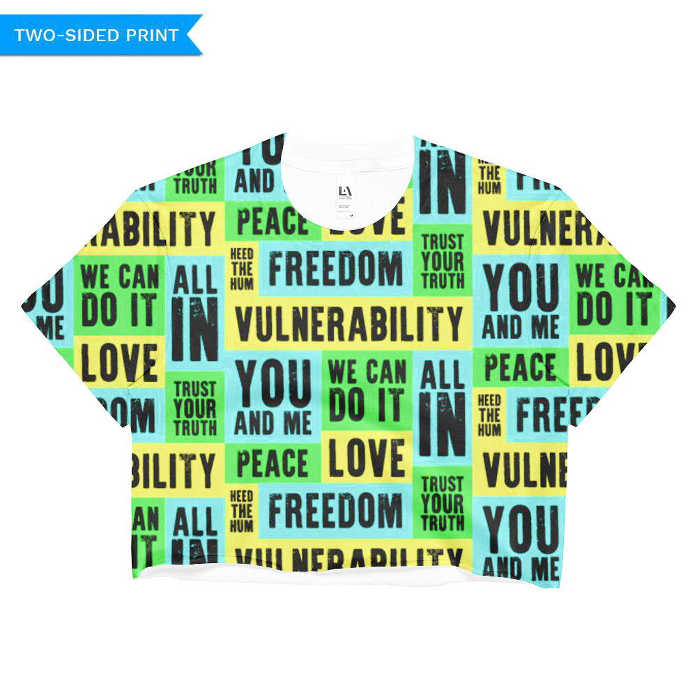 Vulnerability Crop Top, Shirts, HEED THE HUM