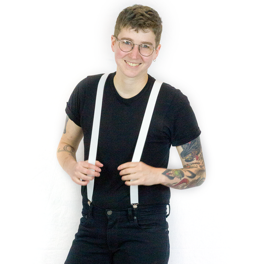 Everyday Suspenders - Unisex (black, blue, neon, white), suspenders, HEED THE HUM