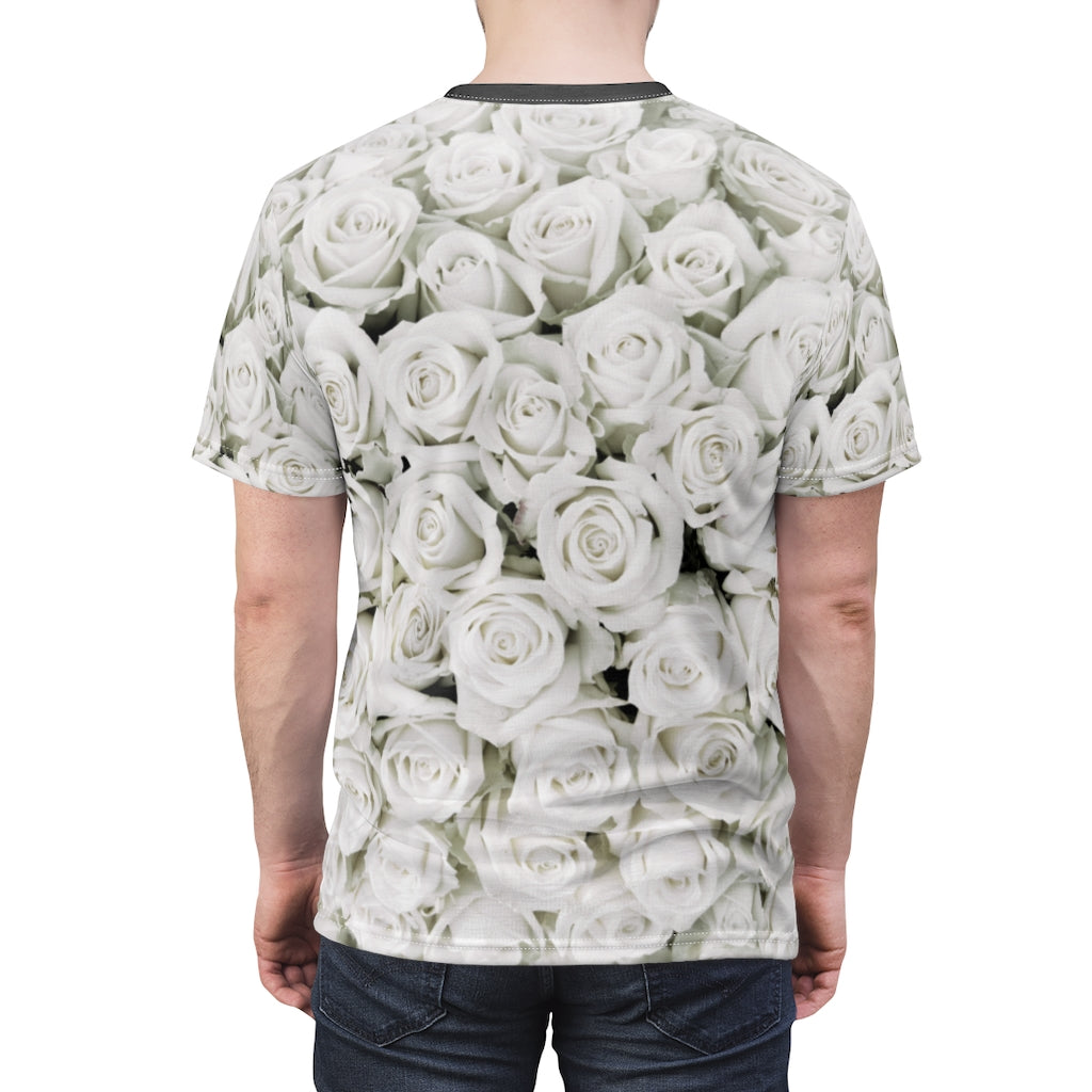 Roses Resist Unisex Tee Shirt (white)