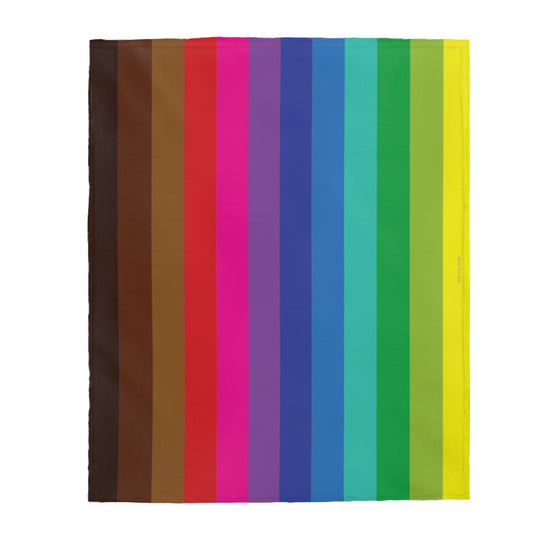LGBTQIA+ Gay Pride Velveteen Plush Blanket