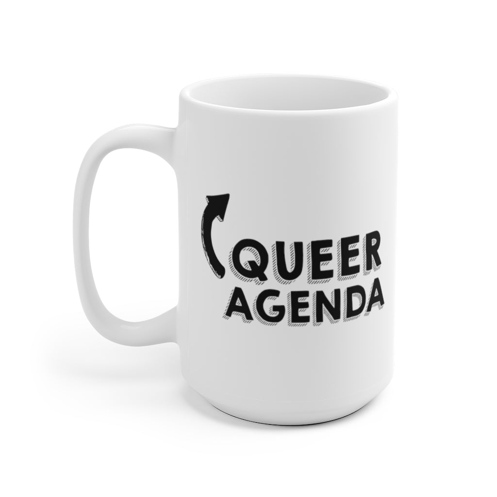 Queer Agenda PrideWhite Ceramic Mug