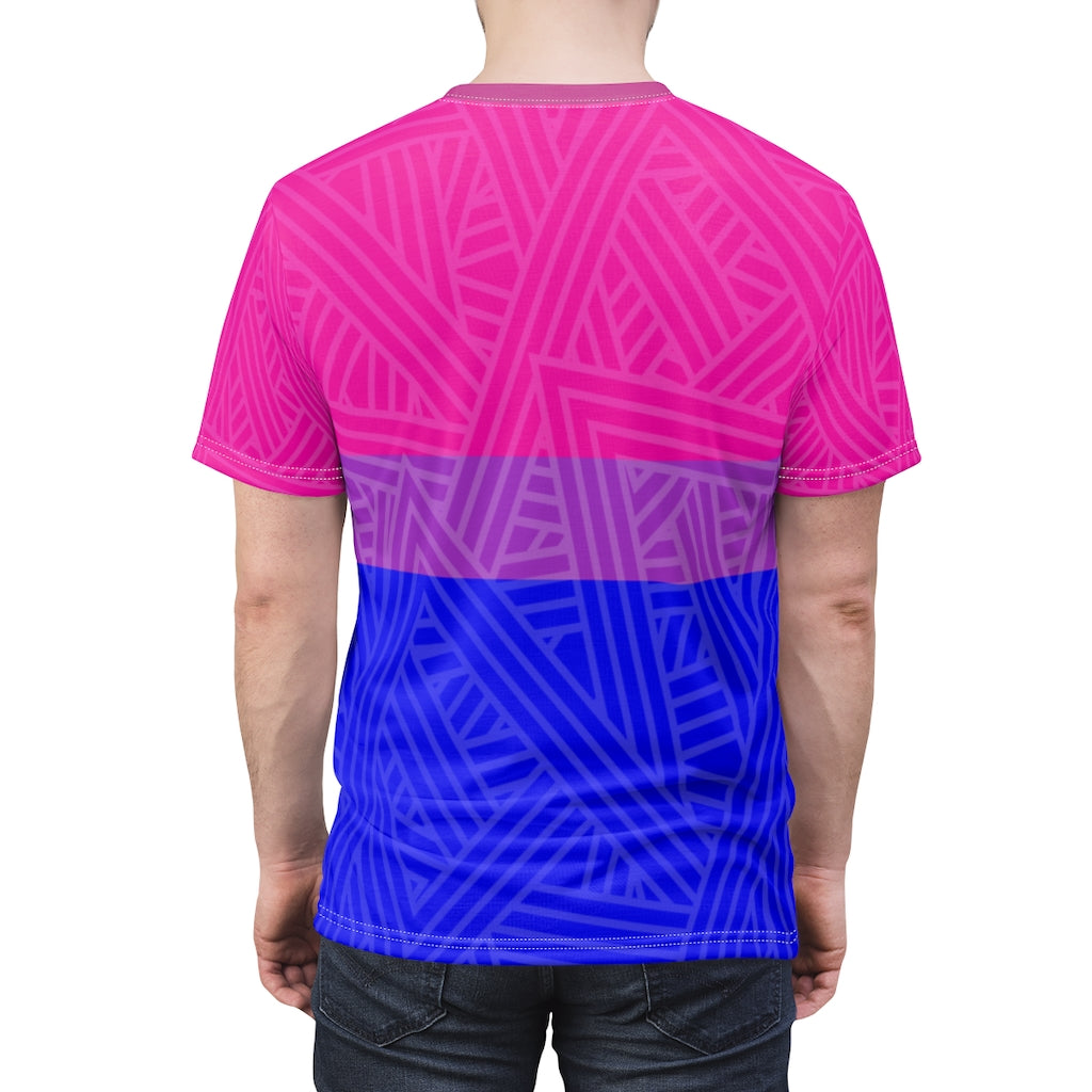 Bisexual Pride Flag Unisex Tee Shirt by HEED THE HUM