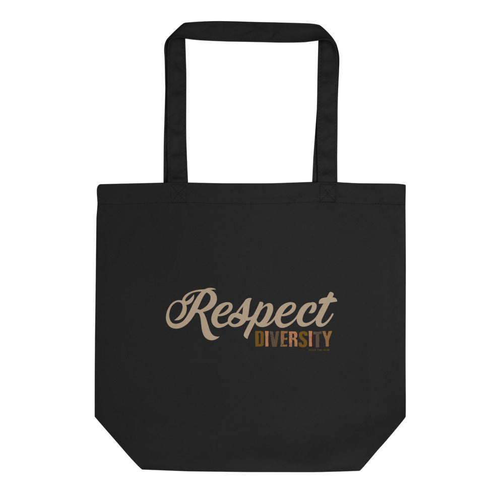 Respect Diversity Black Eco Tote Bag