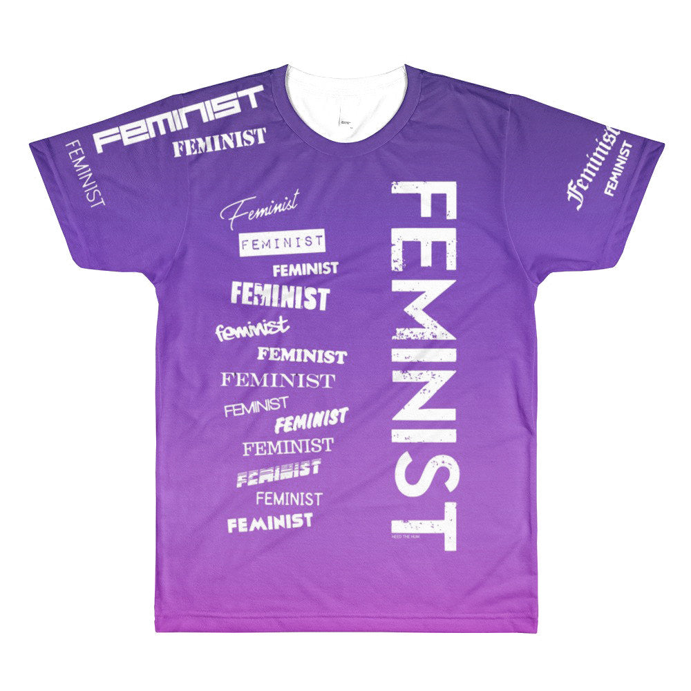 Feminist Gradient Unisex T-shirt, Shirts, HEED THE HUM