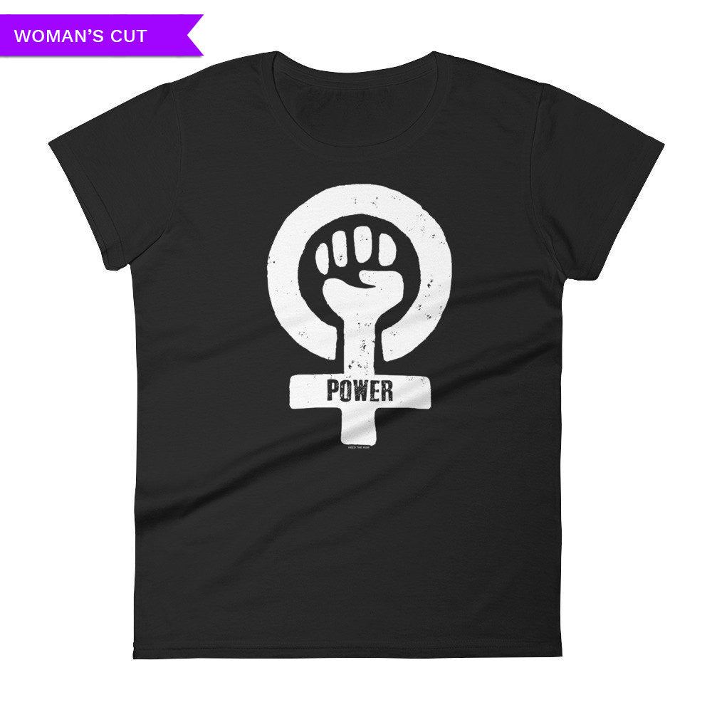 Feminist Power Woman's Cut T-shirt, Shirts, HEED THE HUM