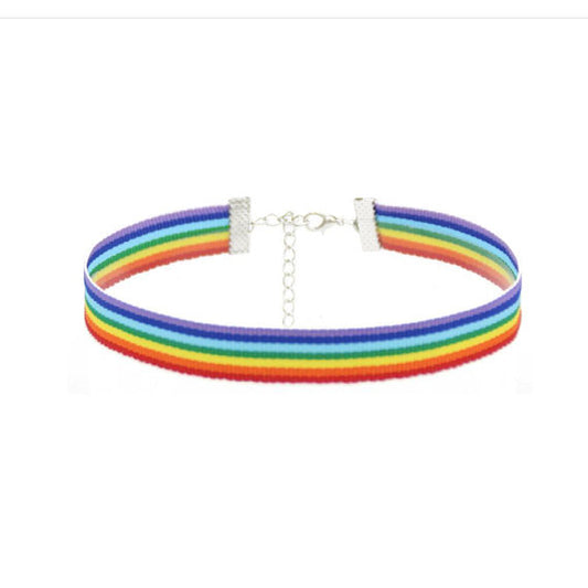 Rainbow Pride choker - LGBTQ Necklace - Jewelry, necklace, HEED THE HUM