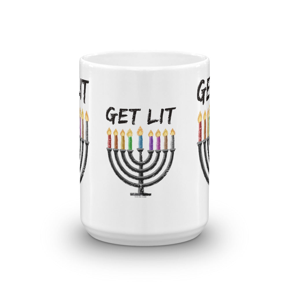 Chanukah - GET LIT Mug, Mug, HEED THE HUM