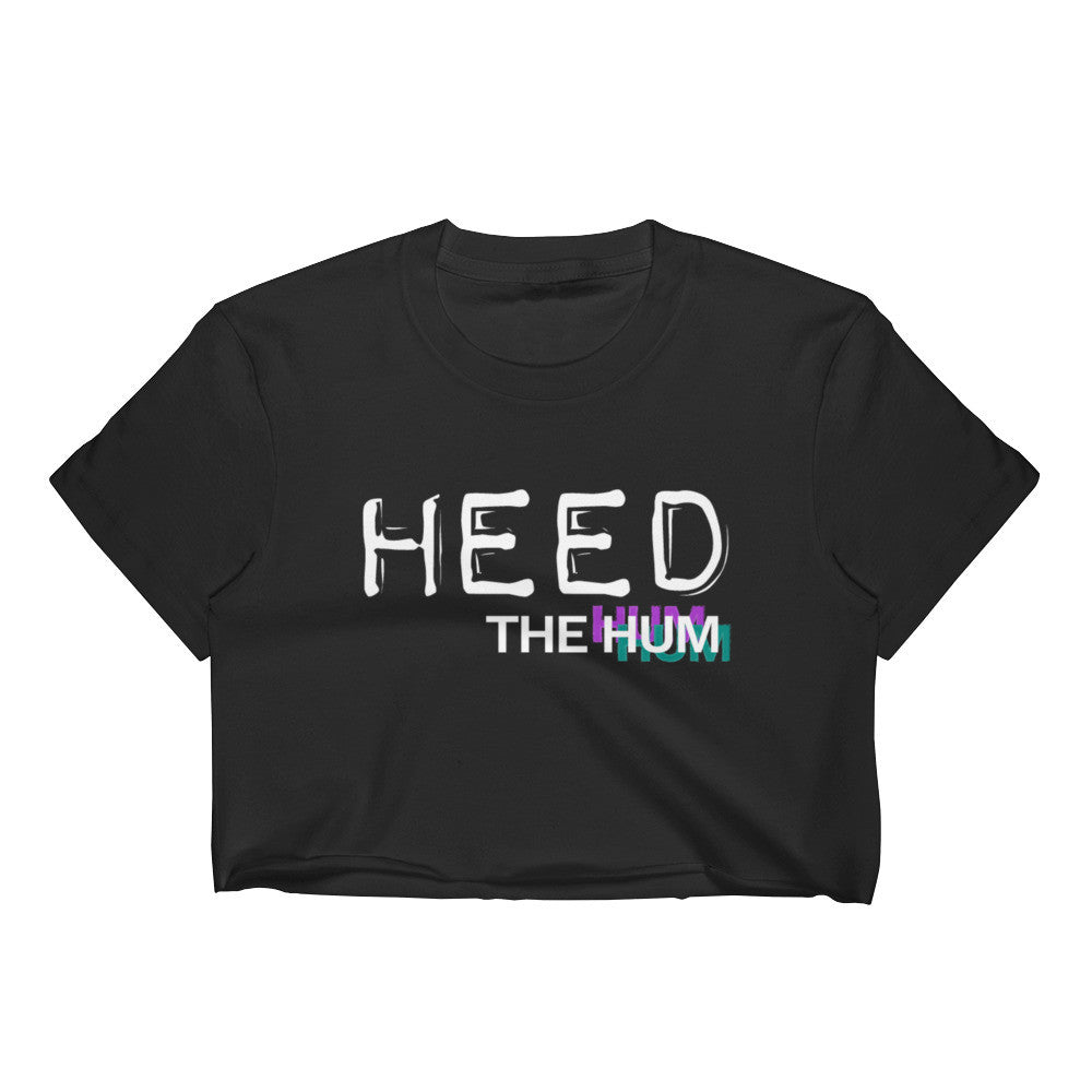 Heed The Hum Logo Crop Top, Shirts, HEED THE HUM