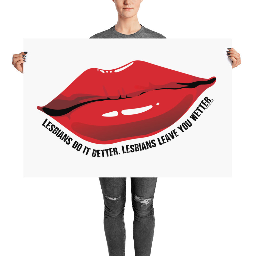 Lesbians Do It Better Poster - LGBTQ, Poster, HEED THE HUM