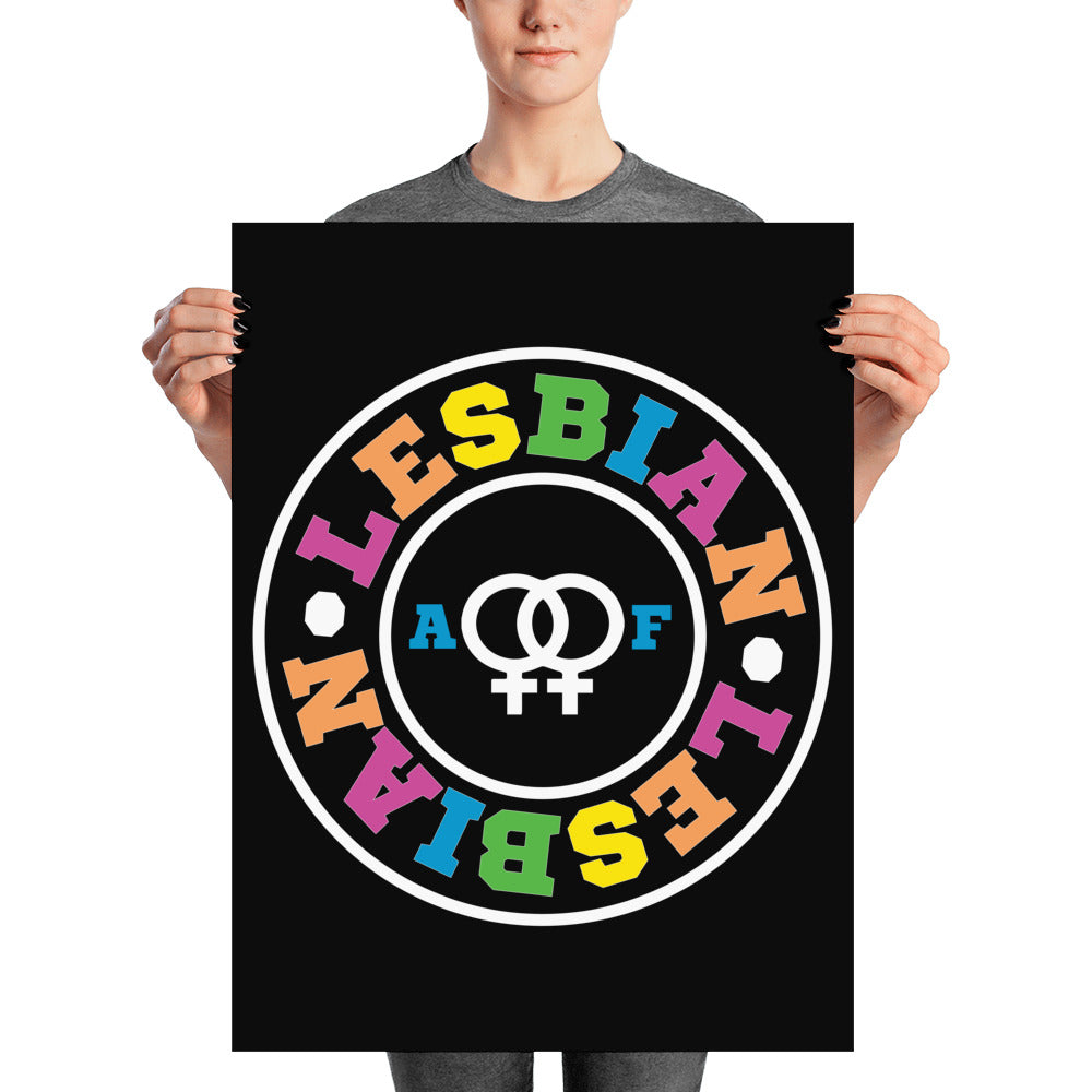Lesbian AF Poster - LGBTQ, Poster, HEED THE HUM