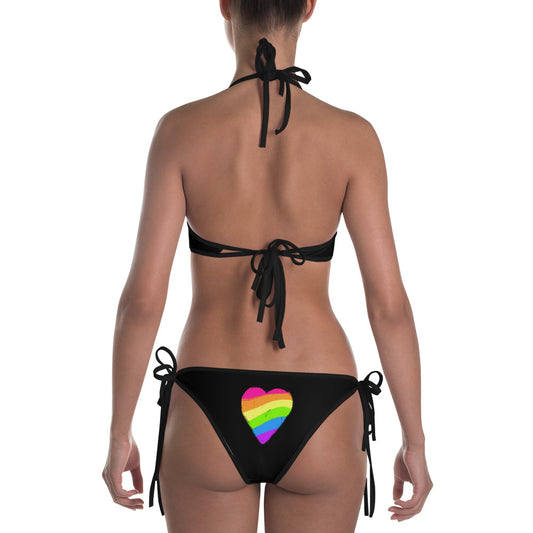 Black Rainbow Heart Bikini Butt, , HEED THE HUM