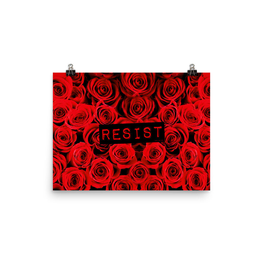 Roses Resist Poster, Poster, HEED THE HUM