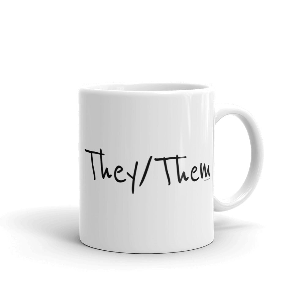 They/Them Trans Mug, Mug, HEED THE HUM