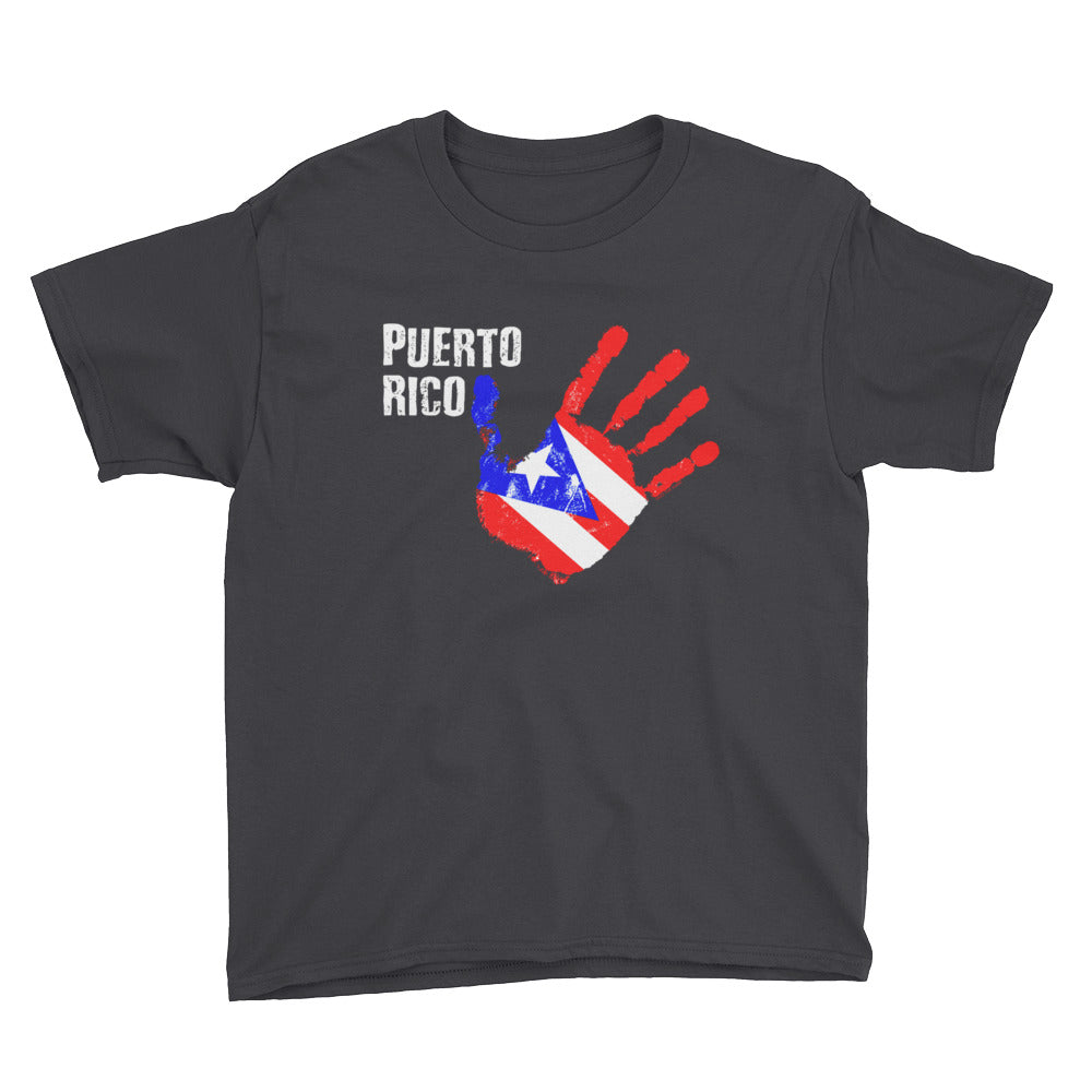 Puerto Rico Relief Youth Short Sleeve T-Shirt, Shirts, HEED THE HUM