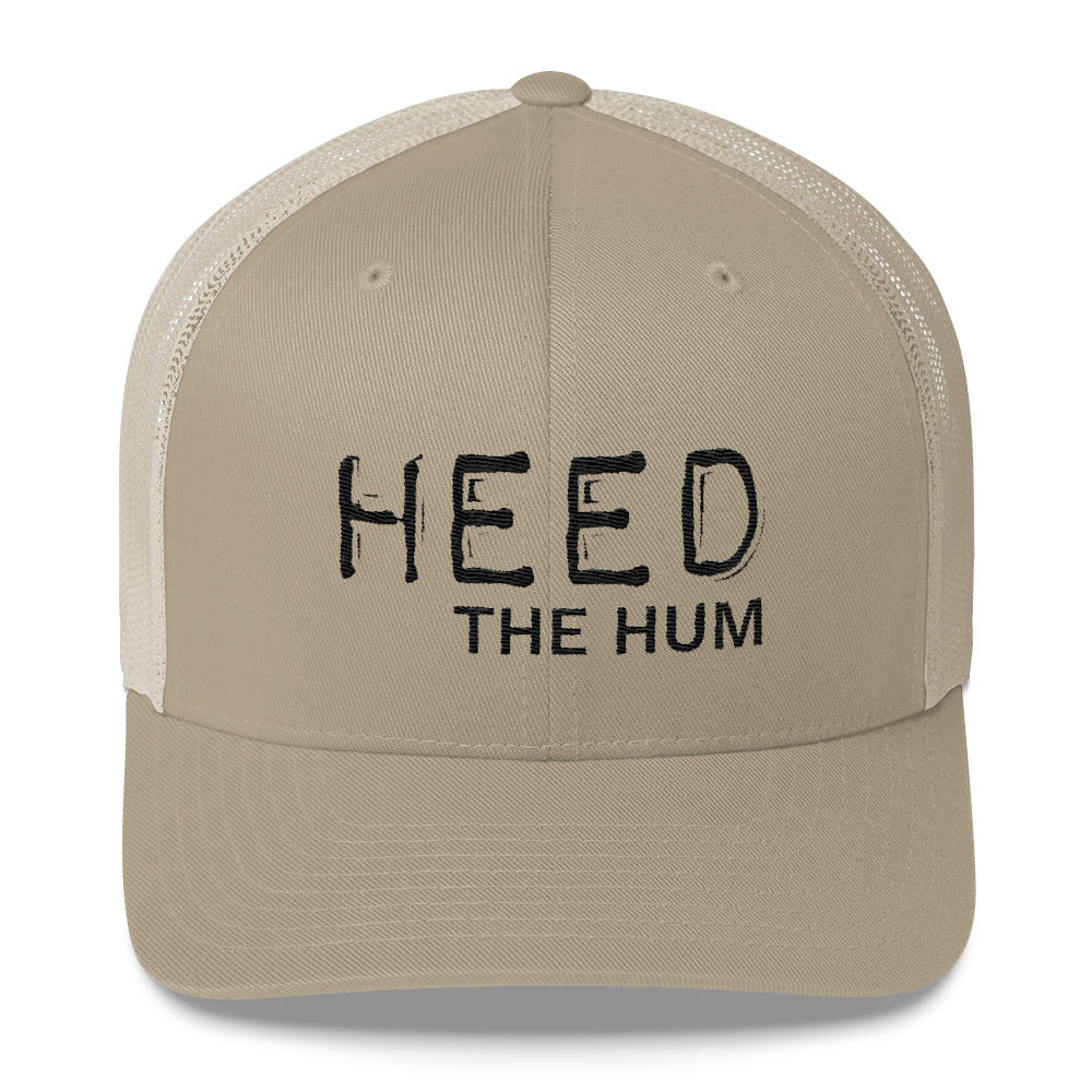 HEED THE HUM Trucker Cap Hat, Hats, HEED THE HUM