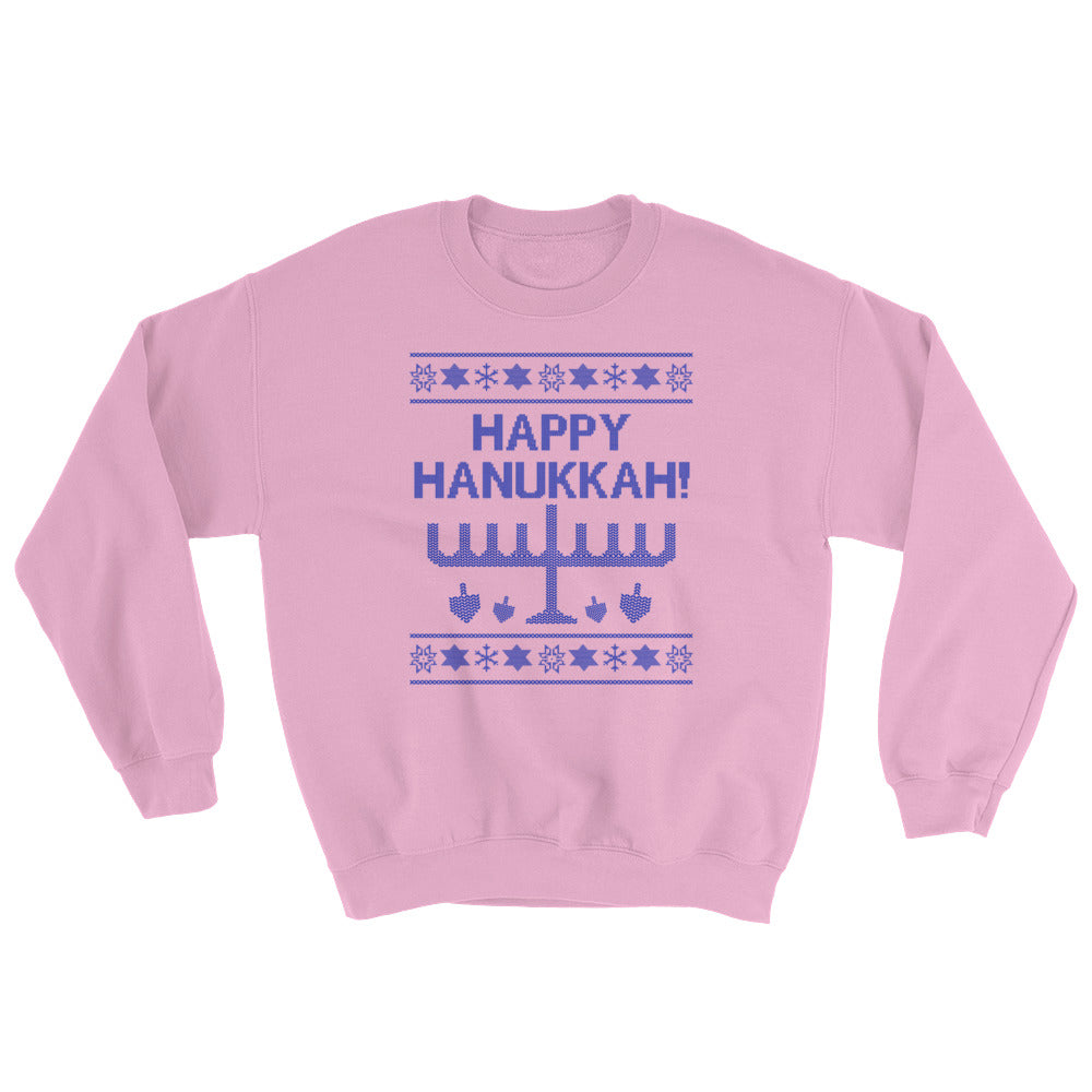 Happy Hanukkah Ugly Christmas Sweater Sweatshirt, Sweatshirt, HEED THE HUM