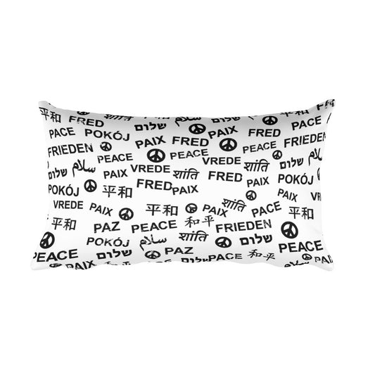 Peace Rectangular Pillow, Pillow, HEED THE HUM