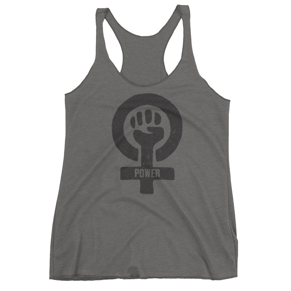 Feminist Power Woman's Cut Tank Top, Shirts, HEED THE HUM