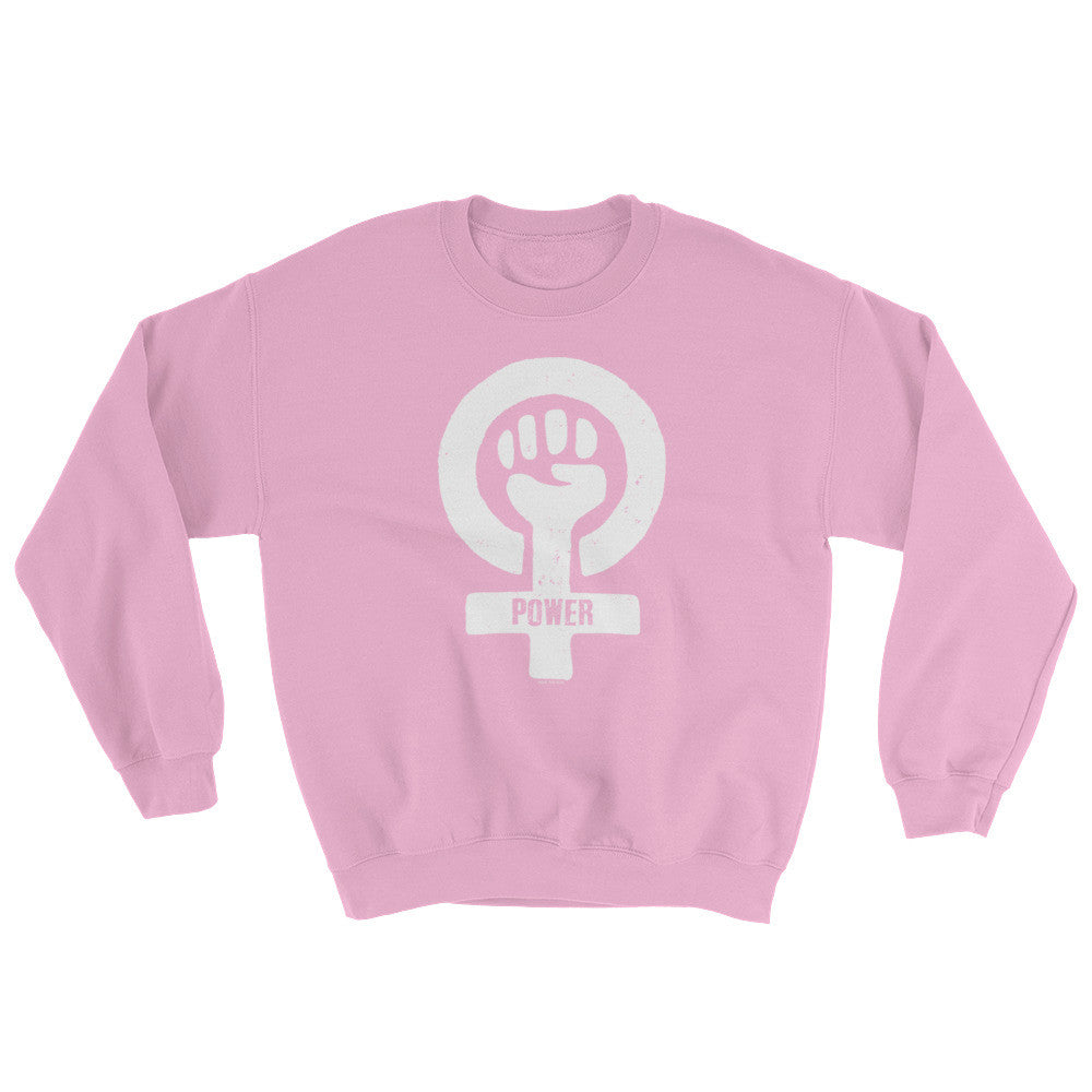 Feminist Power Unisex Crew Neck Sweatshirt, Sweatshirt, HEED THE HUM